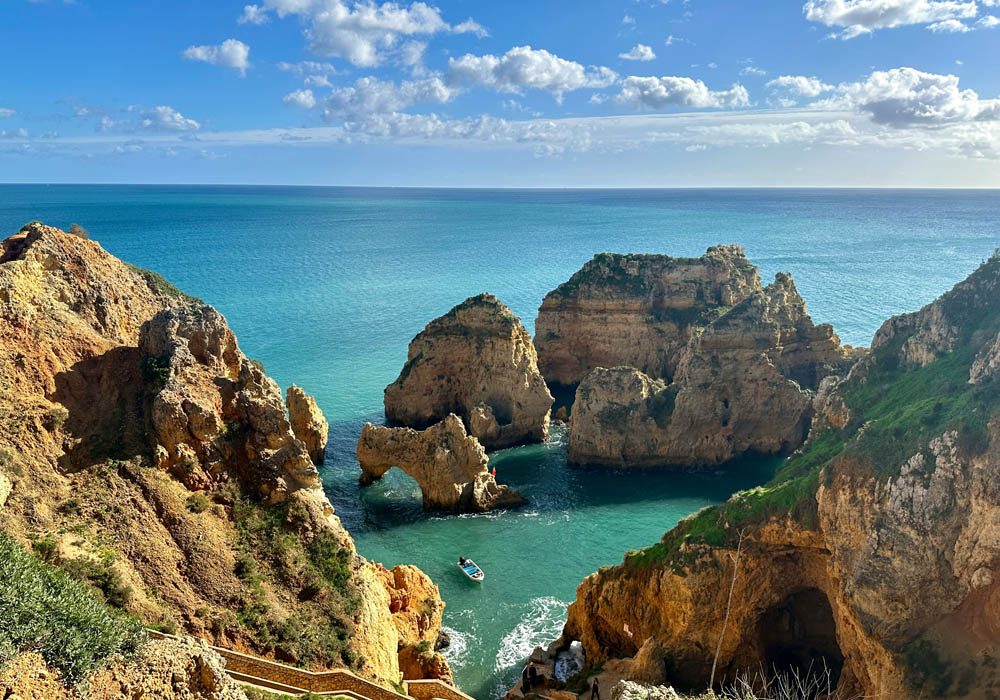 portugal-gallery5 Cliffs and blue waters of Ponta da Piedade, Algarve